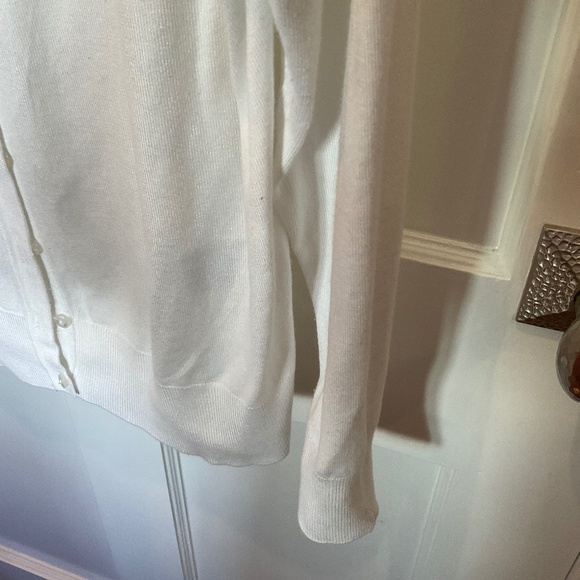 White Classic Cardigan Charter Club, L - Picture 3 of 4